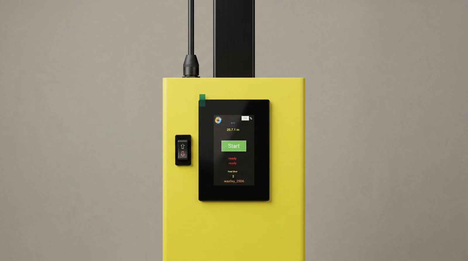 Takeoff.pro Volleyball Machine — display e controlli