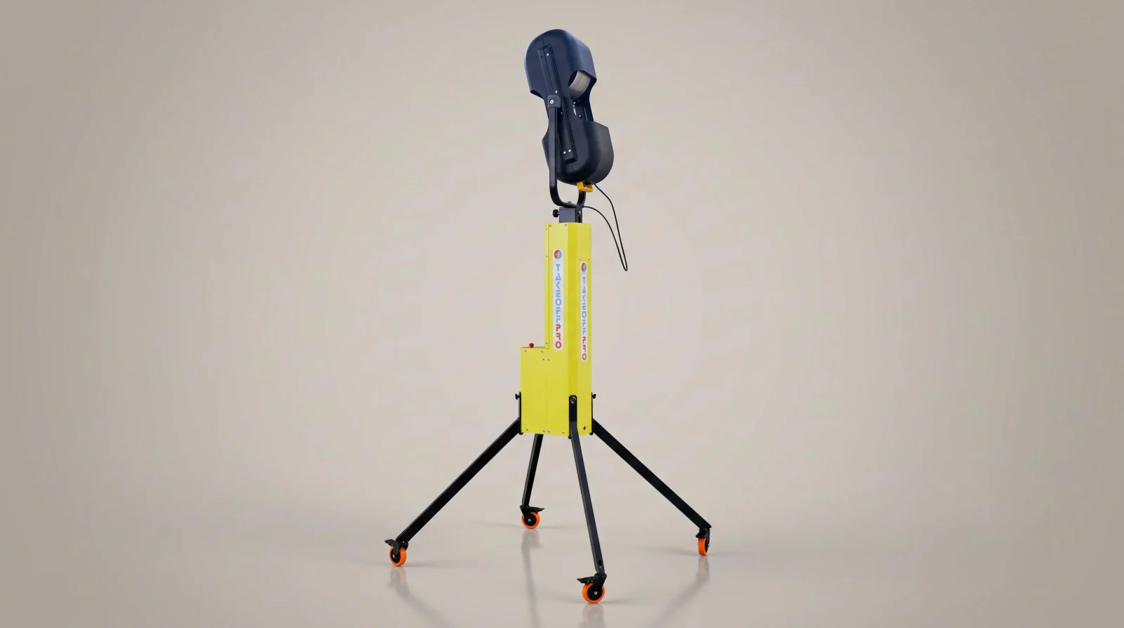 Takeoff.pro Volleyball Machine — vista laterale
